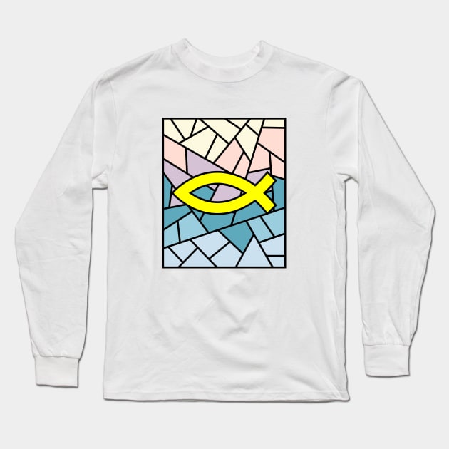 The ancient sign of the early Christians is a fish. Long Sleeve T-Shirt by Reformer